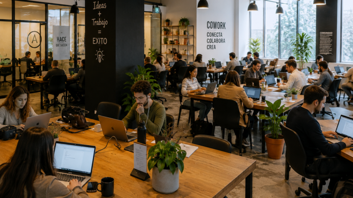 Teletrabajo pone en jaque oficinas, pero potencia el coworking